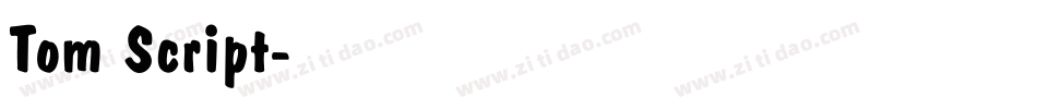 Tom Script字体转换